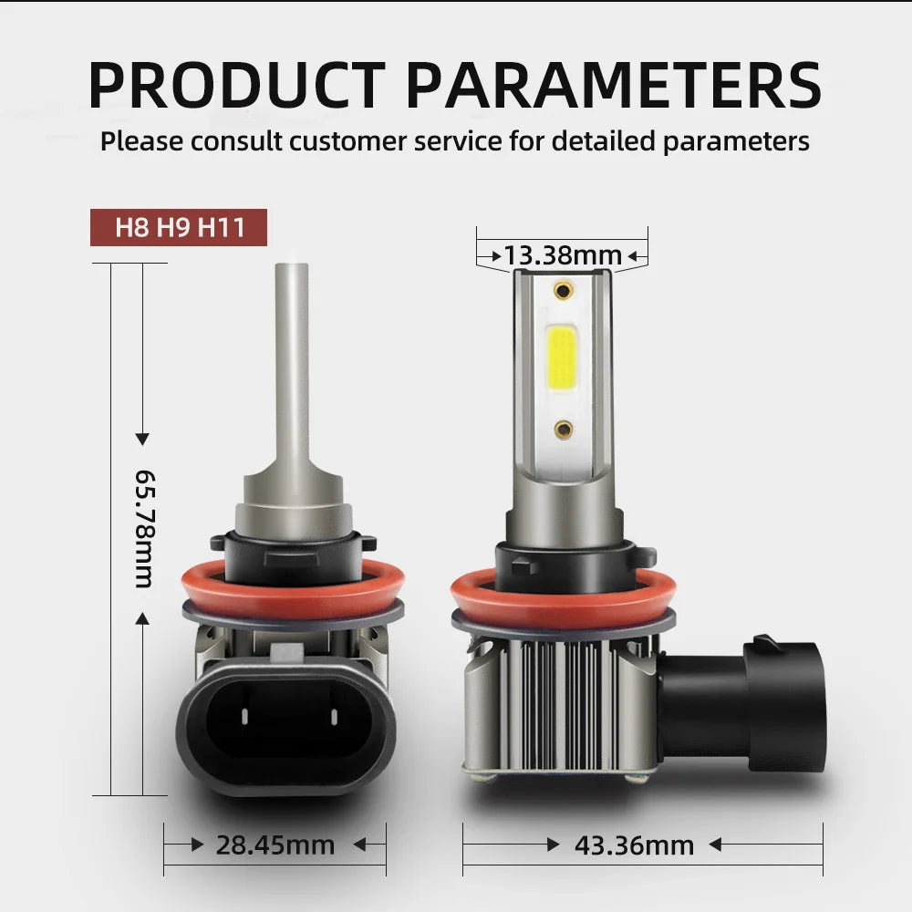 15000LM H9 H11 H8 Led Fog Lights 6000K Canbus Car Bulb For Skoda Superb MK3 2015 2016 2017 2018 2019 2020 2021 2022 2023