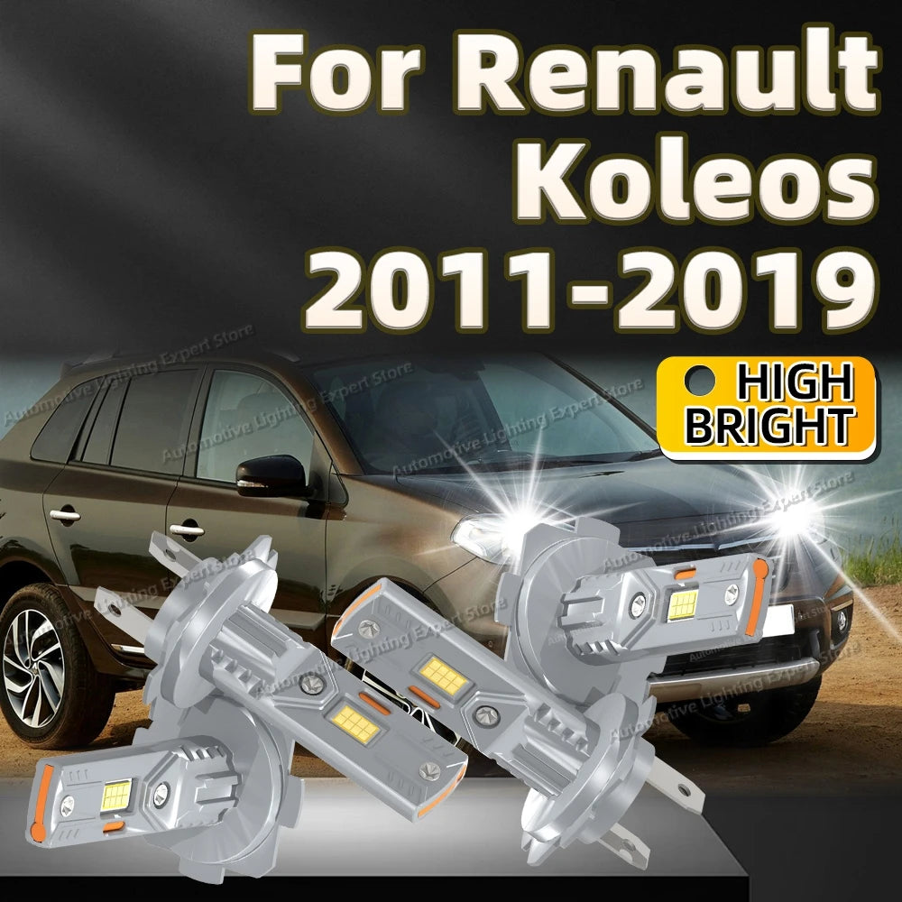 2/4Pcs LED Headlight Bulb 180W CSPAuto Fog Lamp 12V 6000K For Renault Koleos 2011 2012 2013 2014 2015 2016 2017 2018 2019