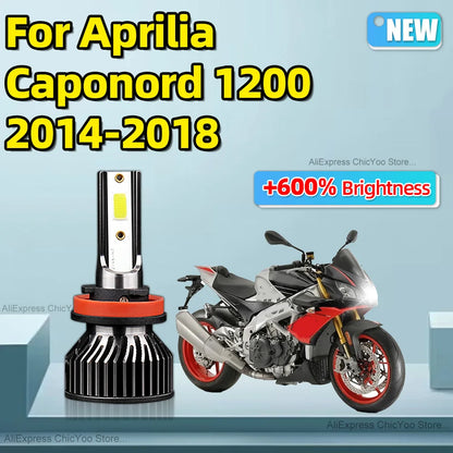 Aprilia Caponord 1200 2014 2015 2016-2018 1PCS High Quality 6000K 15000LM H11 LED Headlight Motorcycle Bulb Motorbike Lamp 12V