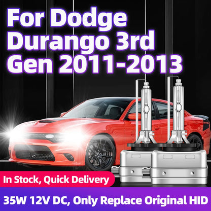 2Pcs For Dodge Durango 3rd Gen 2011 2012 2013 DC 12V 35W D1S HID Xenon Bulbs Car Headlights HID Lamp 6000K 8000K Auto Low Beam