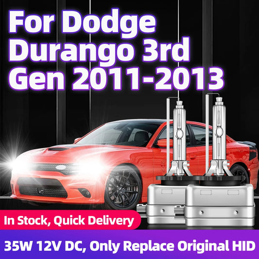2Pcs For Dodge Durango 3rd Gen 2011 2012 2013 DC 12V 35W D1S HID Xenon Bulbs Car Headlights HID Lamp 6000K 8000K Auto Low Beam
