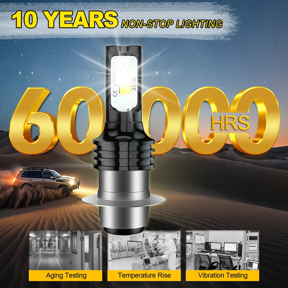 Motorcycle 80W Bright White CSP LED Bulbs Headlight 20000LM for Honda Rancher 350 4x4 2x4 ES 2000 2001 2002 2003 2004 2005 2006