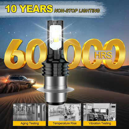 Motorcycle 80W Bright White CSP LED Bulbs Headlight 20000LM for Honda Rancher 350 4x4 2x4 ES 2000 2001 2002 2003 2004 2005 2006