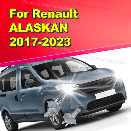 2Pcs Hi/Lo Beam Headlights 180W 30000LM Plug&Play For Renault ALASKAN 2017-2023 2018 2019 2020 2021 2022