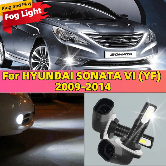 20000LM Auto Fog Lamps Canbus Car Fog Lights 6000K White 12V For HYUNDAI SONATA VI YF 2009 2010 2011 2012 2013 2014