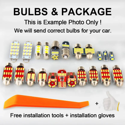 ZUORUI 12Pcs Canbus LED Interior Map Dome Light Kit For Chevrolet Uplander 2005-2008 2009 Reading Trunk Bulbs Car Accessories