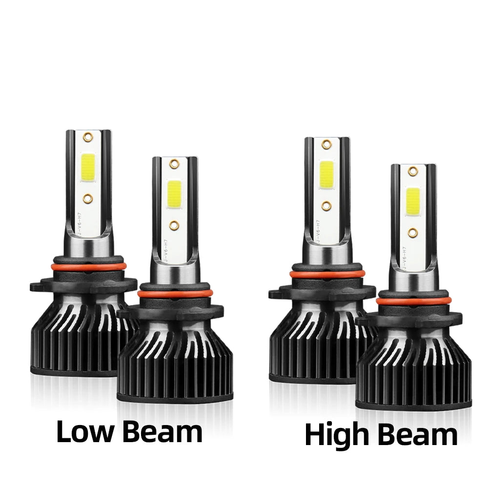 2/4Pcs 180W LED Car Headlight Bulb High Power Auto Lamp 6000K with Fan Cooling For Ford EXPEDITION 2003 2004 2005 2006