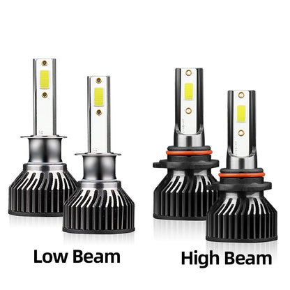 2/4Pcs Led Canbus Bulbs 50000LM Headlight H1 Hb3 6000K Turbo Car Lamp with Fan For Honda CRV 2007 2008 2009 2010 2011 2012