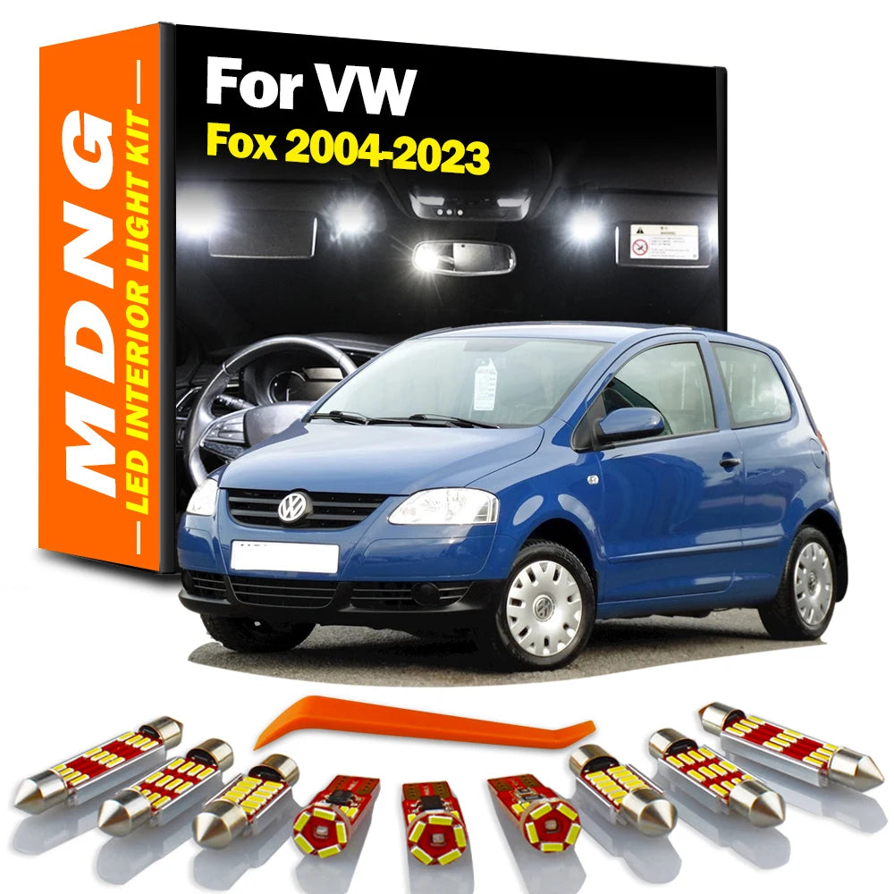 No Error LED Interior Reading Dome Trunk Light Kit For VW Volkswagen Fox 2004- 2018 2019 2020 2022 2023 Car Bulbs Accessories