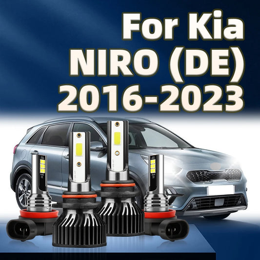6000K Led Lamp 130W Power Car Headlight Fog Light For Kia NIRO (DE) 2016 2017 2018 2019 2020 2021 2022 2023