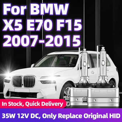 2Pcs For BMW X5 E70 F15 2007 2008 2009 2010 2011 2012 2013 2014 2015 DC 12V 35W D1S Car HID XENON Headlight Bulbs 6000K 8000K