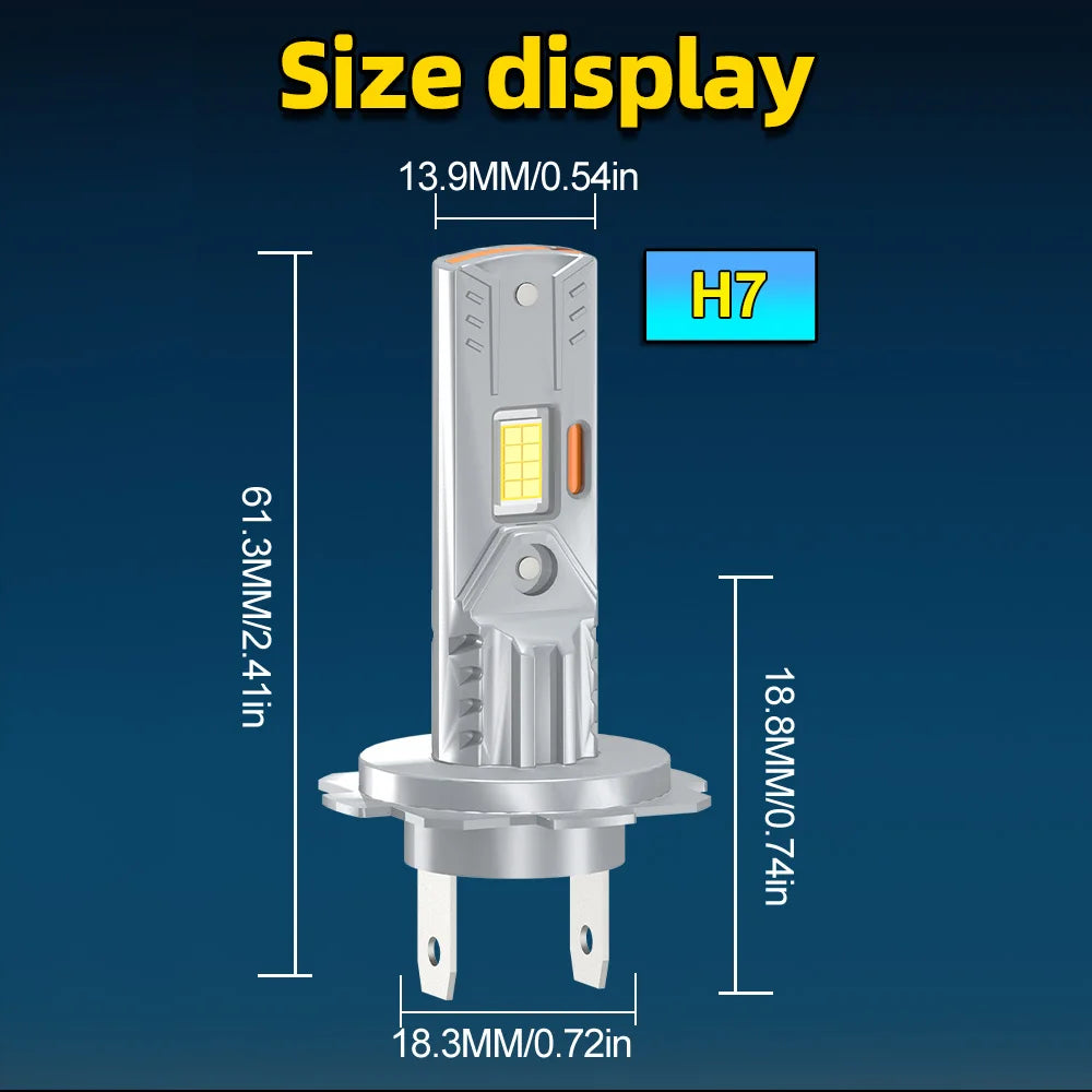 2/4Pcs LED Headlight Bulbs 30000LM High Low Beam For Fiat Ducato 2006 2007 2008 2009 2010 2011 2012 2013 Auto Lamps Plug-N-Play