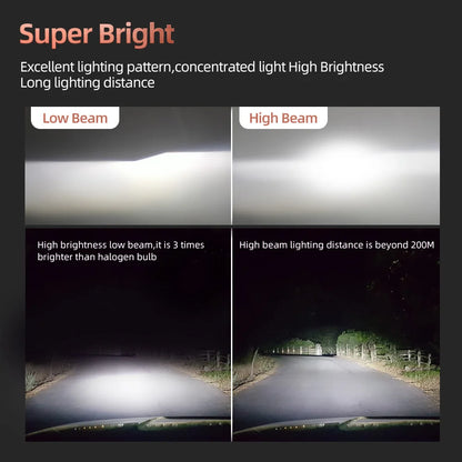 150W Led Car Headlights H4 Turbo Lamp 6000K White with COB Chip For NISSAN NP300 Frontier 2016 2017 2018 2019
