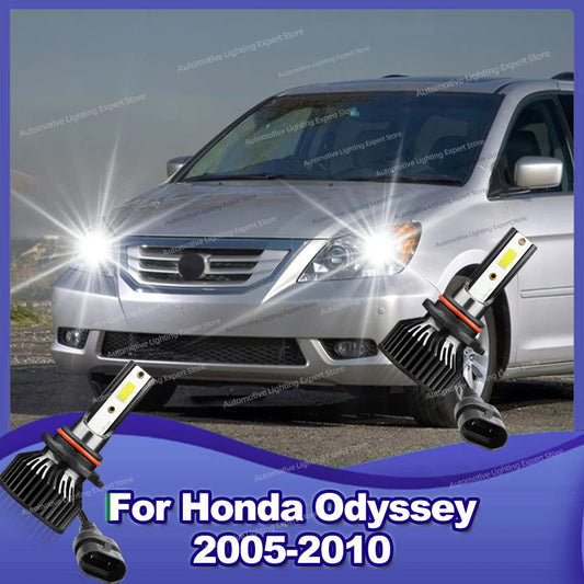 2/4Pcs LED Headlight 180W High Power Canbus Turbo Lamp 6000K Car Light 12V For Honda Odyssey 2005 2006 2007 2008 2009 2010