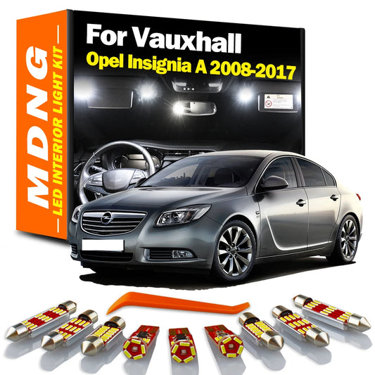 MDNG 20Pcs Canbus For Vauxhall Opel Insignia A 2008-2016 2017 LED Interior Map Dome Light Kit Car Led Bulbs Accessories No Error