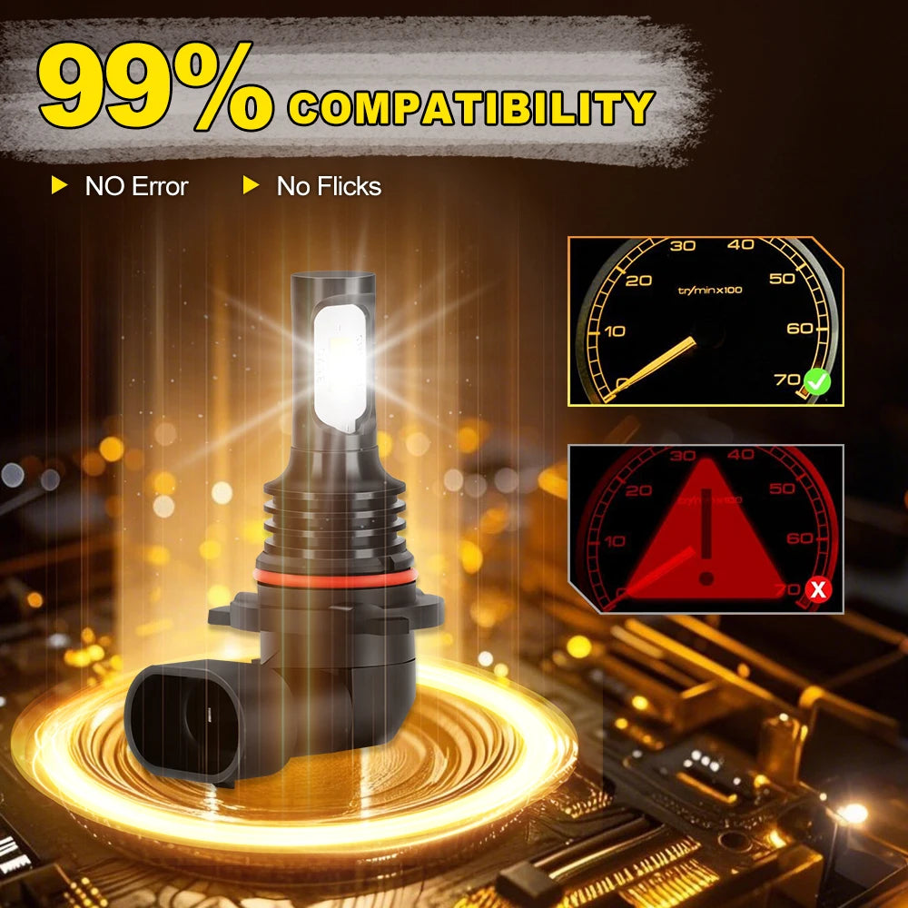 2pcs LED Bulbs Car Fog Light 6000K Anti-Glare Lamp For Volkswagen VW Tiguan 5N 2007-2016 2008 2009 2010 2011 2012 2013 2014 2015