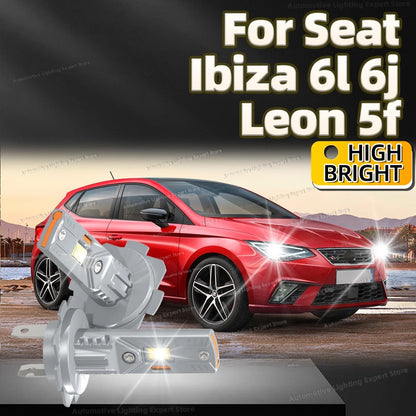 2Pc 180W High Power LED Bulb Turbo Headlight 6000K CSP Powerful Car Lamp For Seat Ibiza 6l 6j Leon 5f Plug and Play