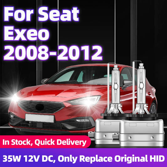 2x For Seat Exeo 2008 2009 2010 2011 2012 Car HID Xenon Headlights 12V Auto Lampada D1S 35W Front Light 6000K 8000K Replacement