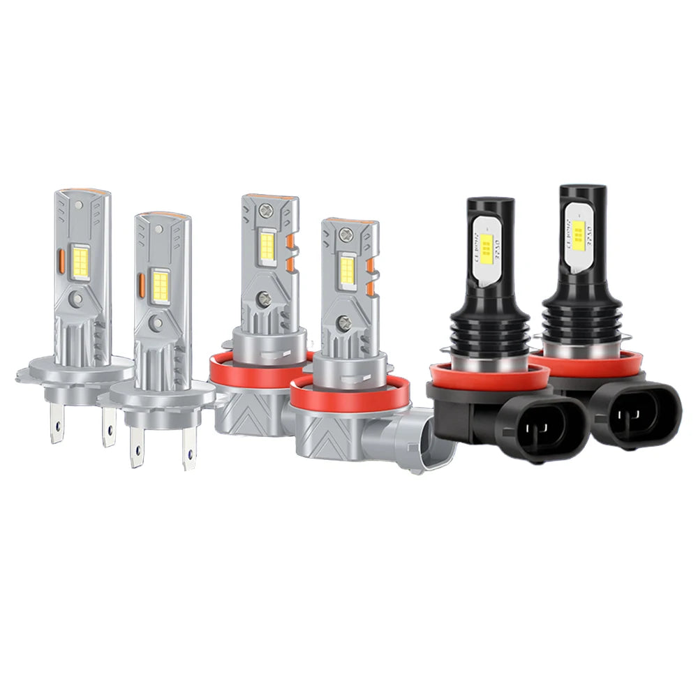 2/6Pcs For Ford Fusion 2006 2007 2008 - 2013 2014 2015 2016 LED Car Headlights 30000LM Headlamps Bulb 6000K 12V Auto Foglights