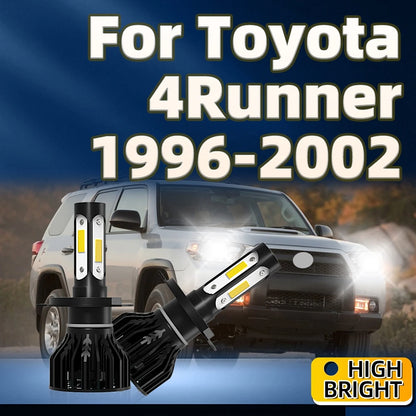 2Pcs H4 LED 30000LM Car Headlight 6000K Bulbs 4Side CHip For Toyota 4Runner 1996 1997 1998 1999 2000 2001 2002