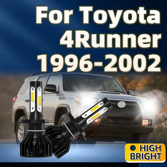 2Pcs H4 LED 30000LM Car Headlight 6000K Bulbs 4Side CHip For Toyota 4Runner 1996 1997 1998 1999 2000 2001 2002