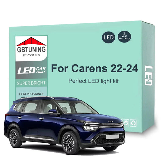 10Pcs Car Accessories For New KIA Carens 2022 2023 2024 Canbus Vehicle Indoor Dome Trunk License Plate LED Interior Light Bulb