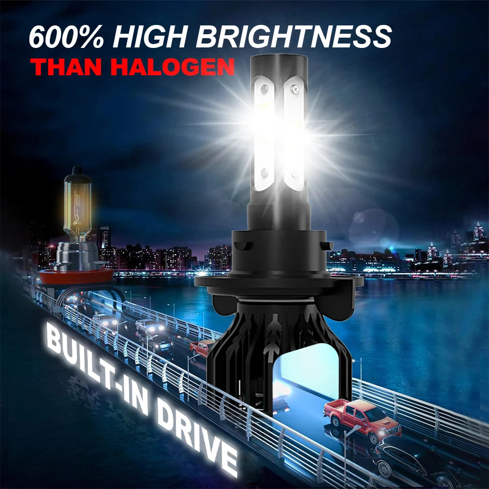 2/4Pcs LED 180W High Bright Headlight 4Side Chips 6000K Car Lights Fog Lamp For Ford Escape 2008 2009 2010 2011 2012
