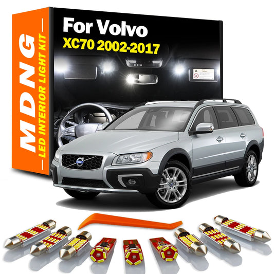 MDNG Canbus For Volvo XC70 2002-2010 2011 2012 2013 2014 2016 2017 Car Luggage Bulbs LED Interior Map Dome Light Kit Accessories