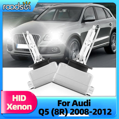 Roadsun 2x HID Xenon Car Headlight Bulbs D3S For Audi Q5 (8R) 2008 2009 2010 2011 2012 HID 6000K 8000K Auto Front Lamps 12V 35W