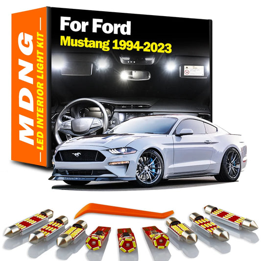No Error For Ford Mustang MK4 MK5 MK6 1994- 2014 2016 2018 2020 2021 2022 2023 LED Bulb Interior Map Dome Number Plate Light Kit